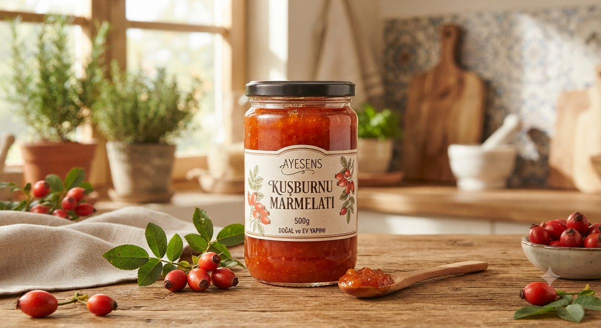 DOĞAL EV YAPIMI KUŞBURNU MARMELATI 800Gr
