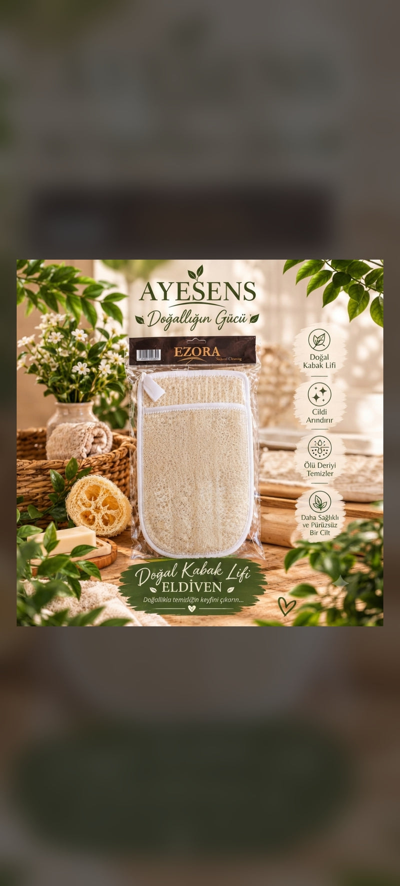 DOĞAL KABAK LİFİ ELDİVEN