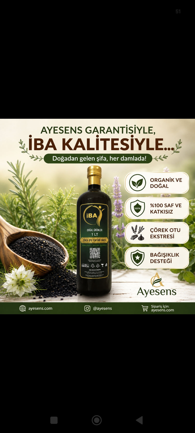 ÇÖREK OTU TENTÜRÜ SİRKESİ 1 Lt