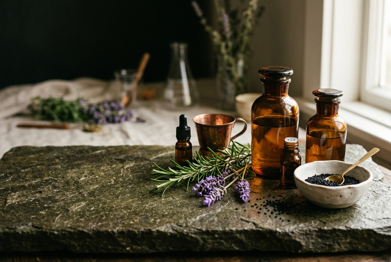 Ayesens doğal bakım ve aromatik ürün sunumu